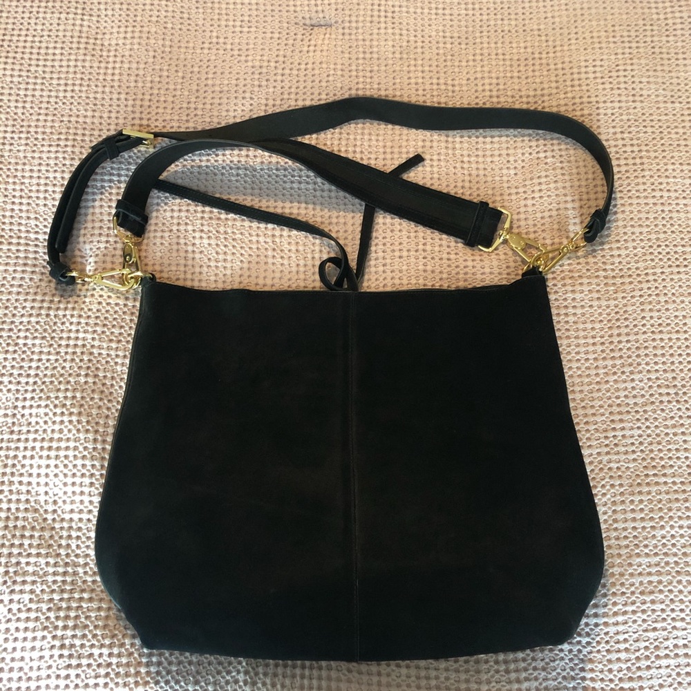 Black Suede Purse